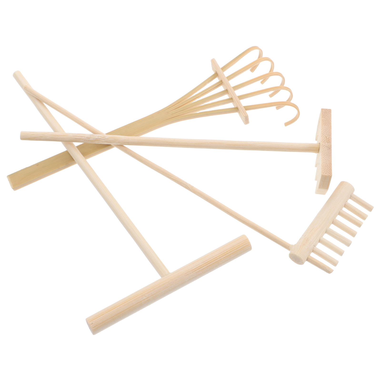 Zen Gardening Tools - 4Pcs Mini Zen Sand Garden Bamboo