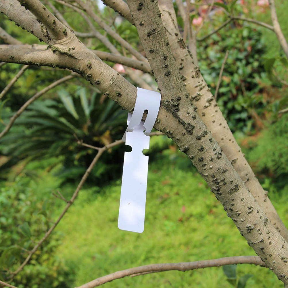 Garden Row Marker - 100Pcs PVC Waterproof Plant Tags Premium