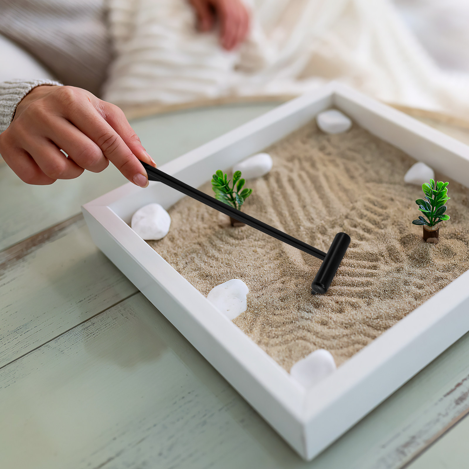 Zen Gardening Tools - 6Pcs Zen Garden Rake Kit Mini