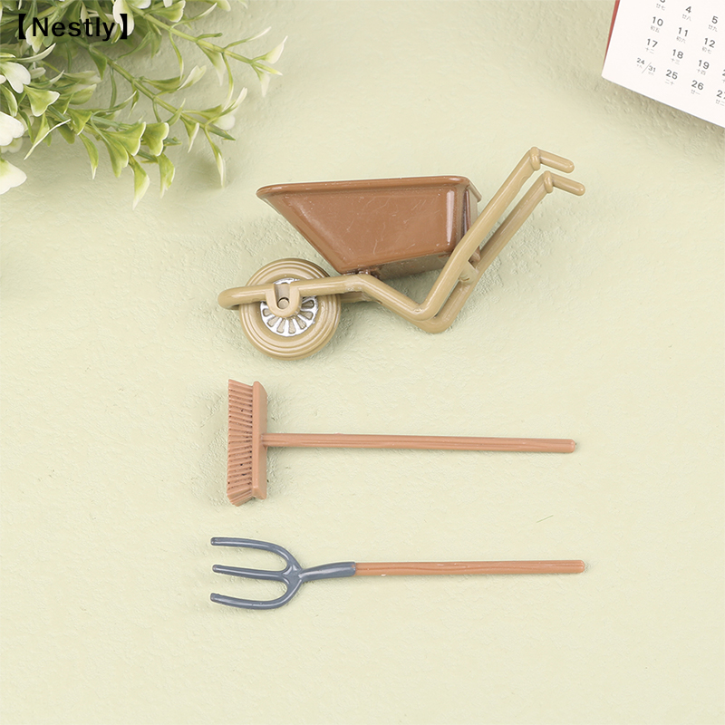 Gardening Tools Toys - 1:12 Brick Field Garden Farm Scene