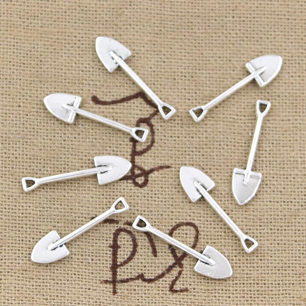 Gardening Tools Sale - 100pcs Charms Shovel Spade Gardening 19x5mm
