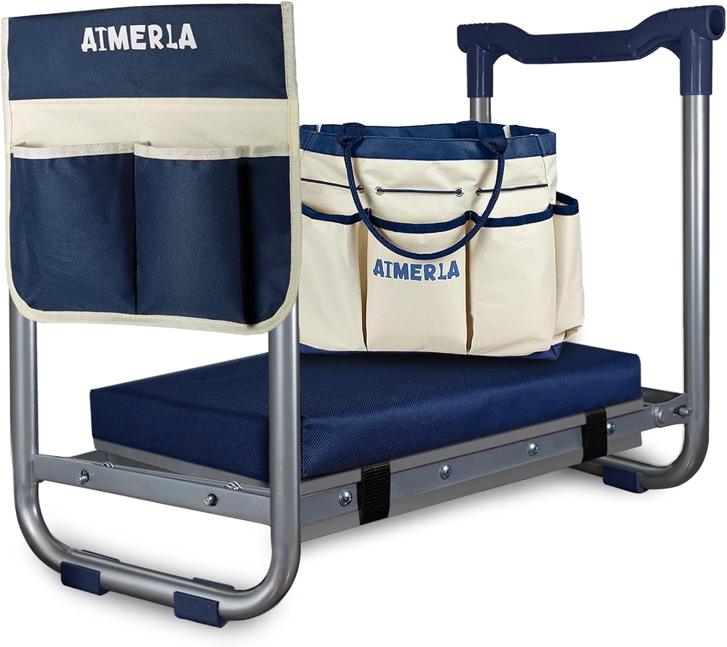 Gardening Tools Uses - Foldable Kneeler Seat with Detachable Pad,