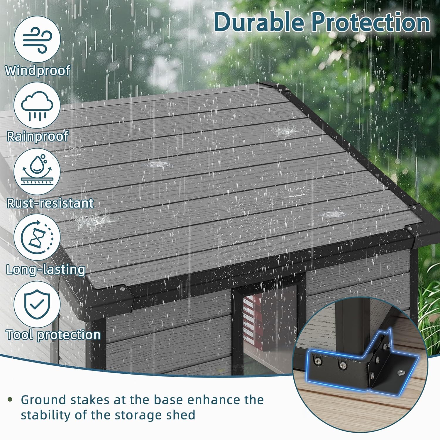 6X4 FT Outdoor Shed, Plastic S - Gardening Tools Storage avis et prix