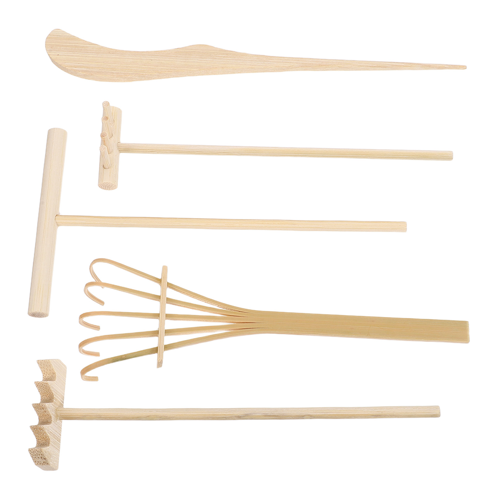 5Pcs Miniature Bamboo Zen Gard - Zen Gardening Tools avis et prix