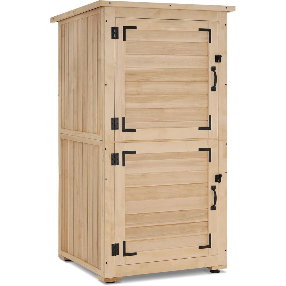 30 Natural Wood Outdoor Storag - Gardening Tools Storage avis et prix