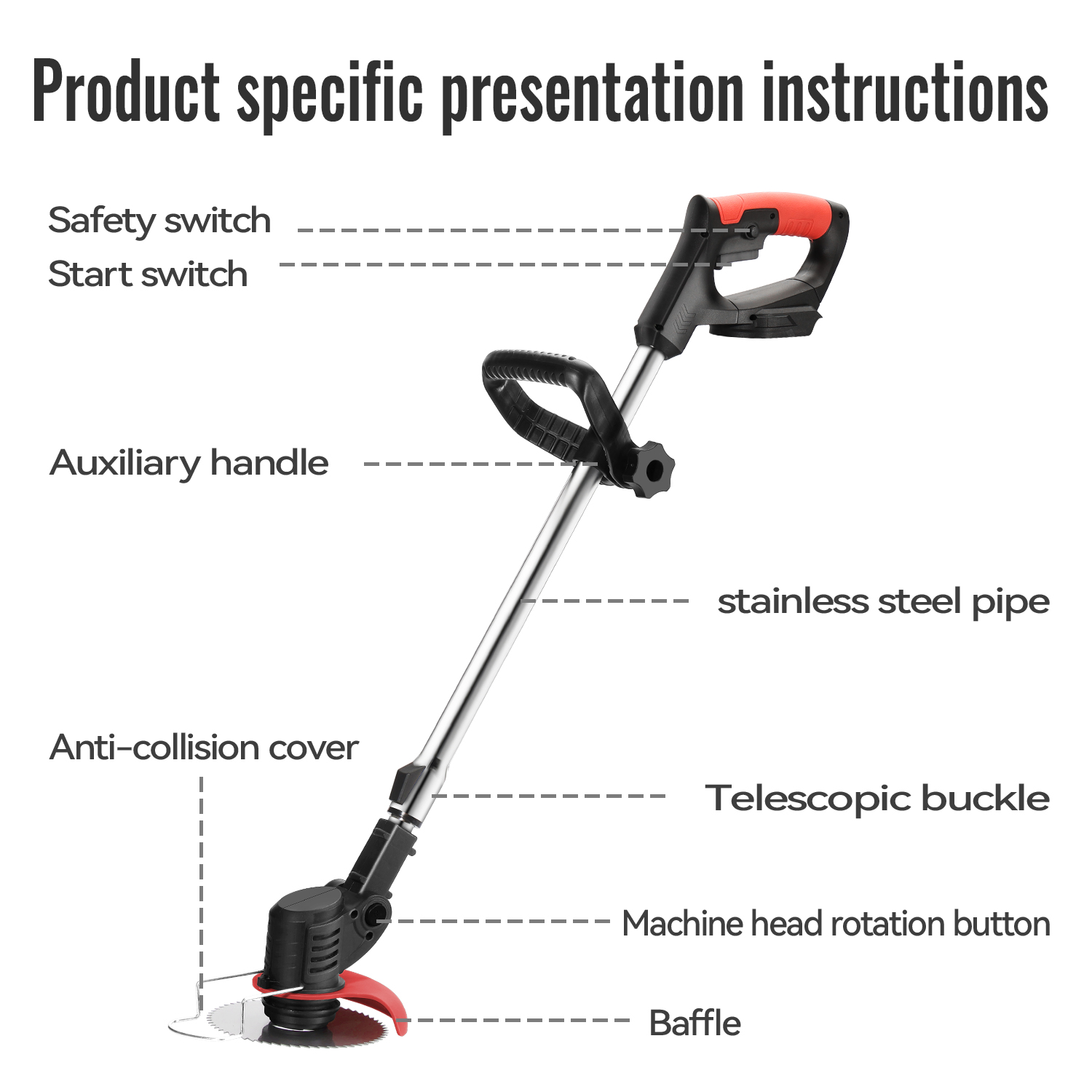 Lithium Electric Grass Trimmer - Gardening Tools Cutter avis et prix