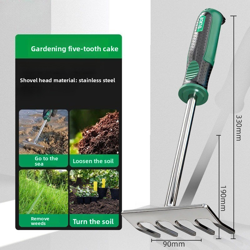 5Pcs Stainless Steel Garden Ha - Spade Digging Fork avis et prix
