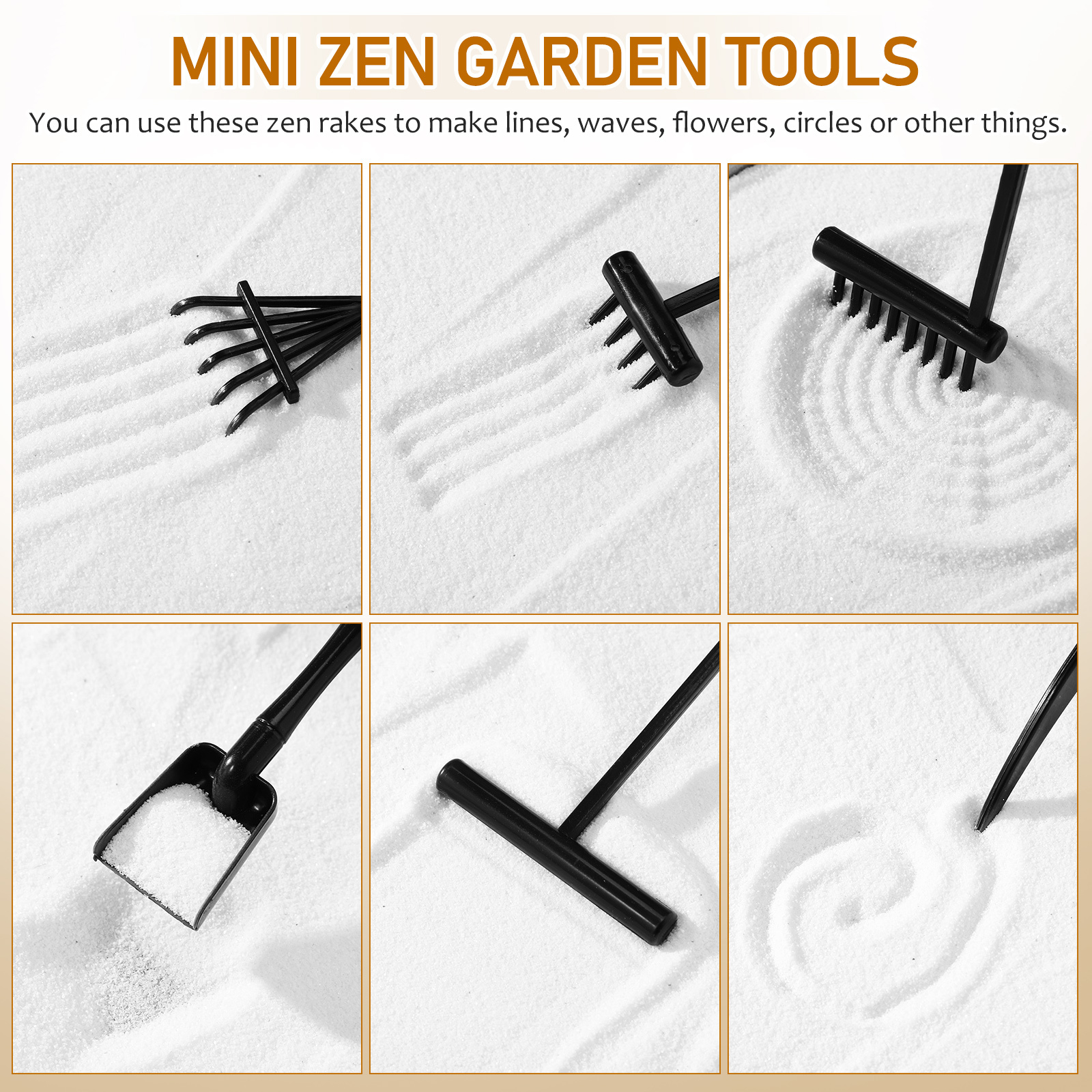 Tine Desktop Rake Mini Rake To - Zen Gardening Tools avis et prix