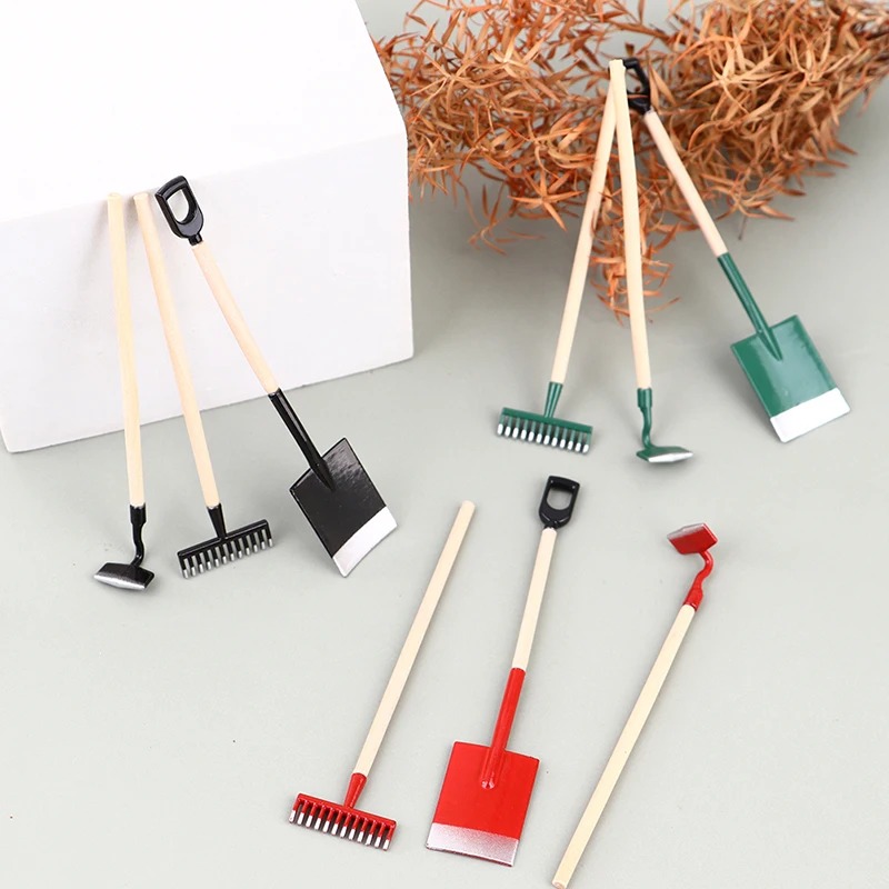 3Pcs 1:12 Dollhouse Miniatures - Gardening Tools Toys avis et prix