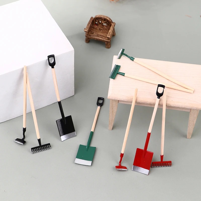 3Pcs 1:12 Dollhouse Miniatures - Gardening Tools Toys avis et prix