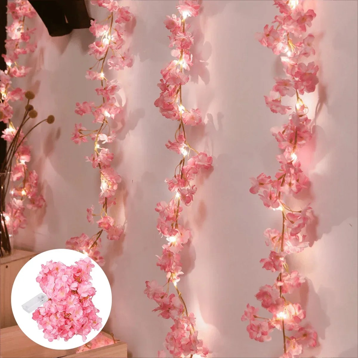 180CM Pink Artificial Flowers  - Gardening Tools Pink avis et prix