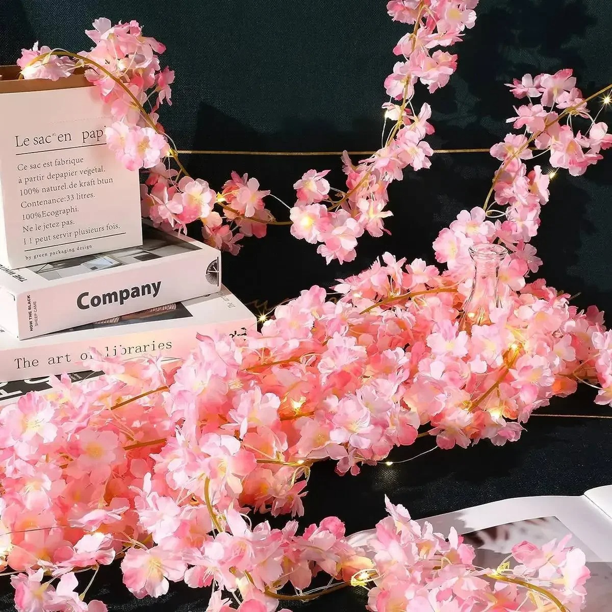 180CM Pink Artificial Flowers  - Gardening Tools Pink avis et prix