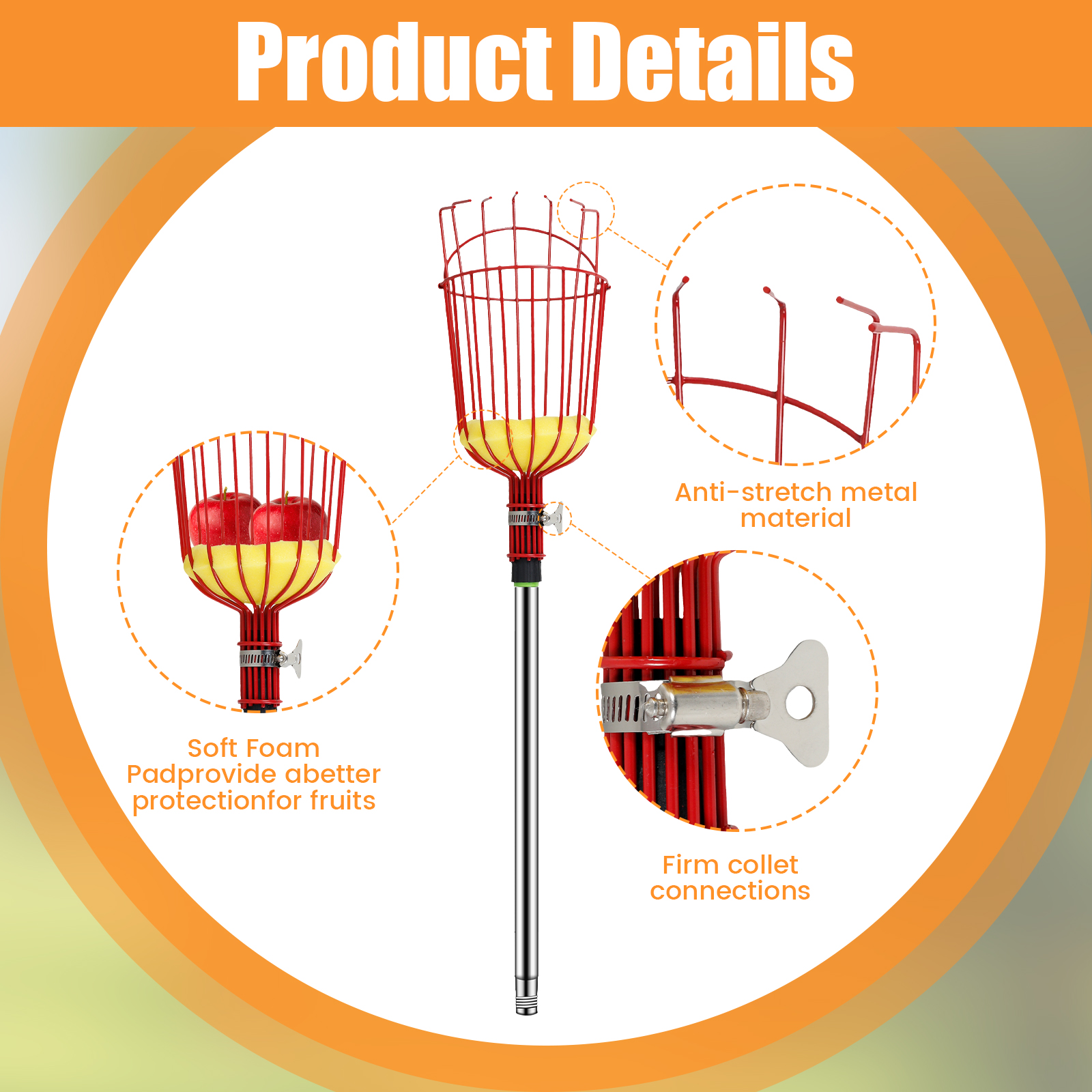 Deep Basket Fruit Picker Catch - Gardening Tools Sale avis et prix