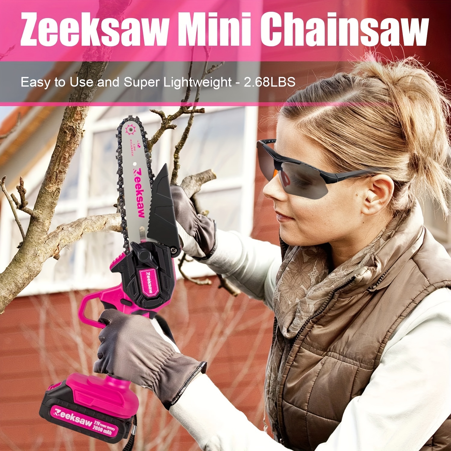Compact Pink Electric Handheld - Gardening Tools Pink avis et prix