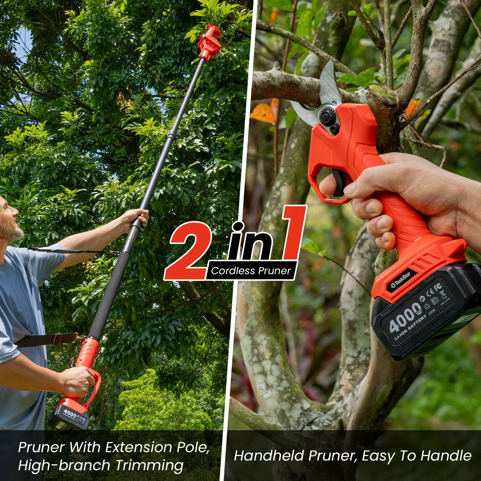 TaskStar 2-in-1 Electric Pruni - Gardening Tools Scissors avis et prix