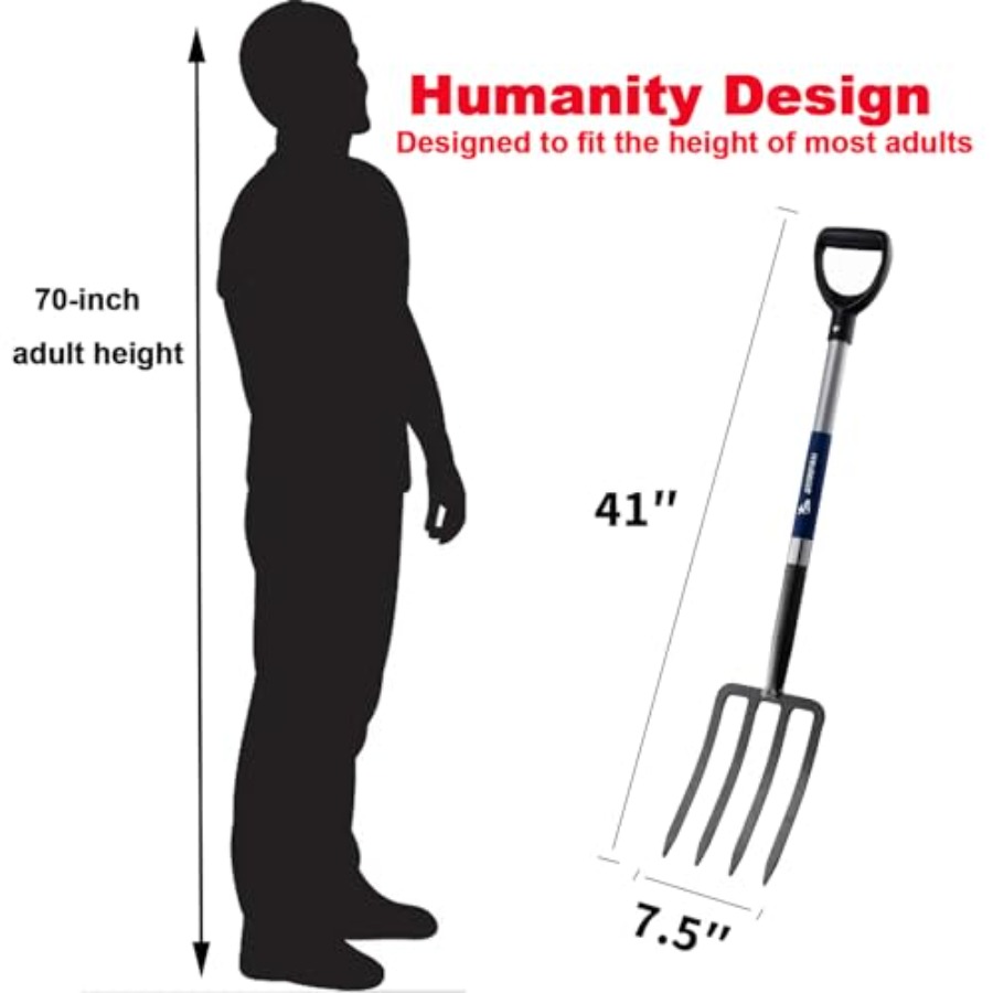 4-Tine Spading Digging Fork Ga - Spade Digging Fork avis et prix