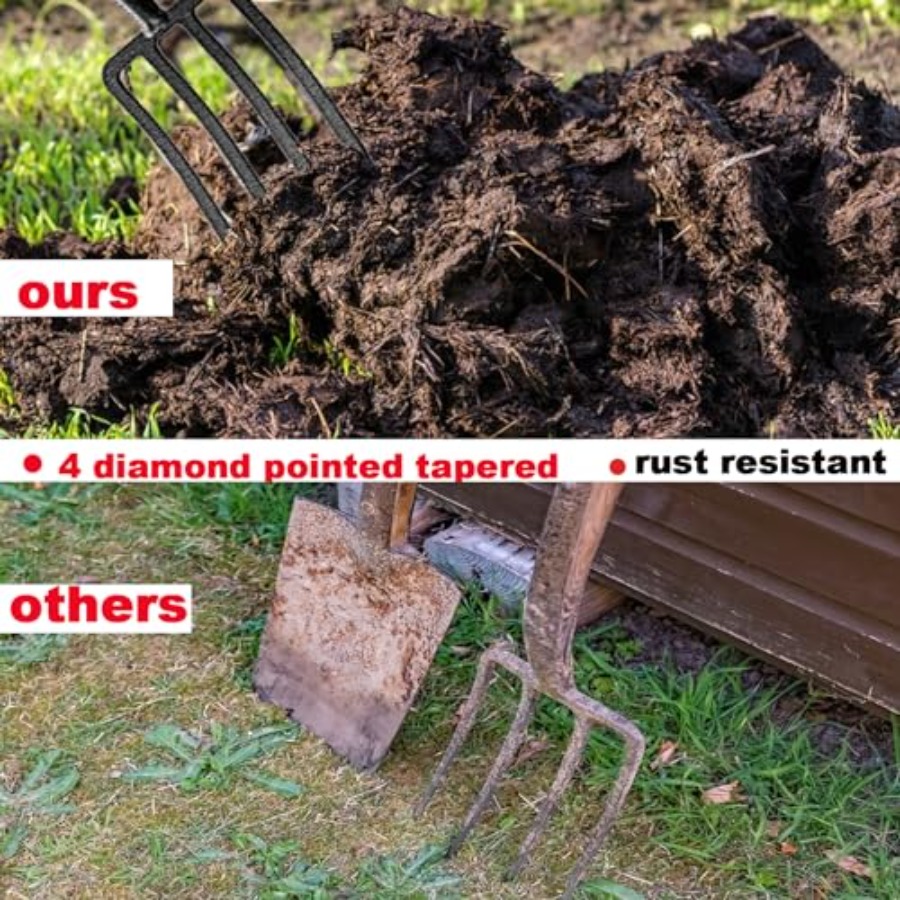 4-Tine Spading Digging Fork Ga - Spade Digging Fork avis et prix