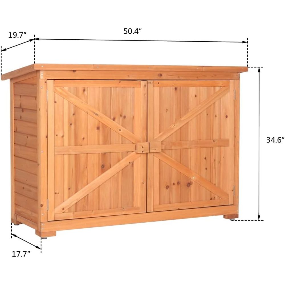 Extra Large Outdoor Wooden Sto - Gardening Tools Storage avis et prix