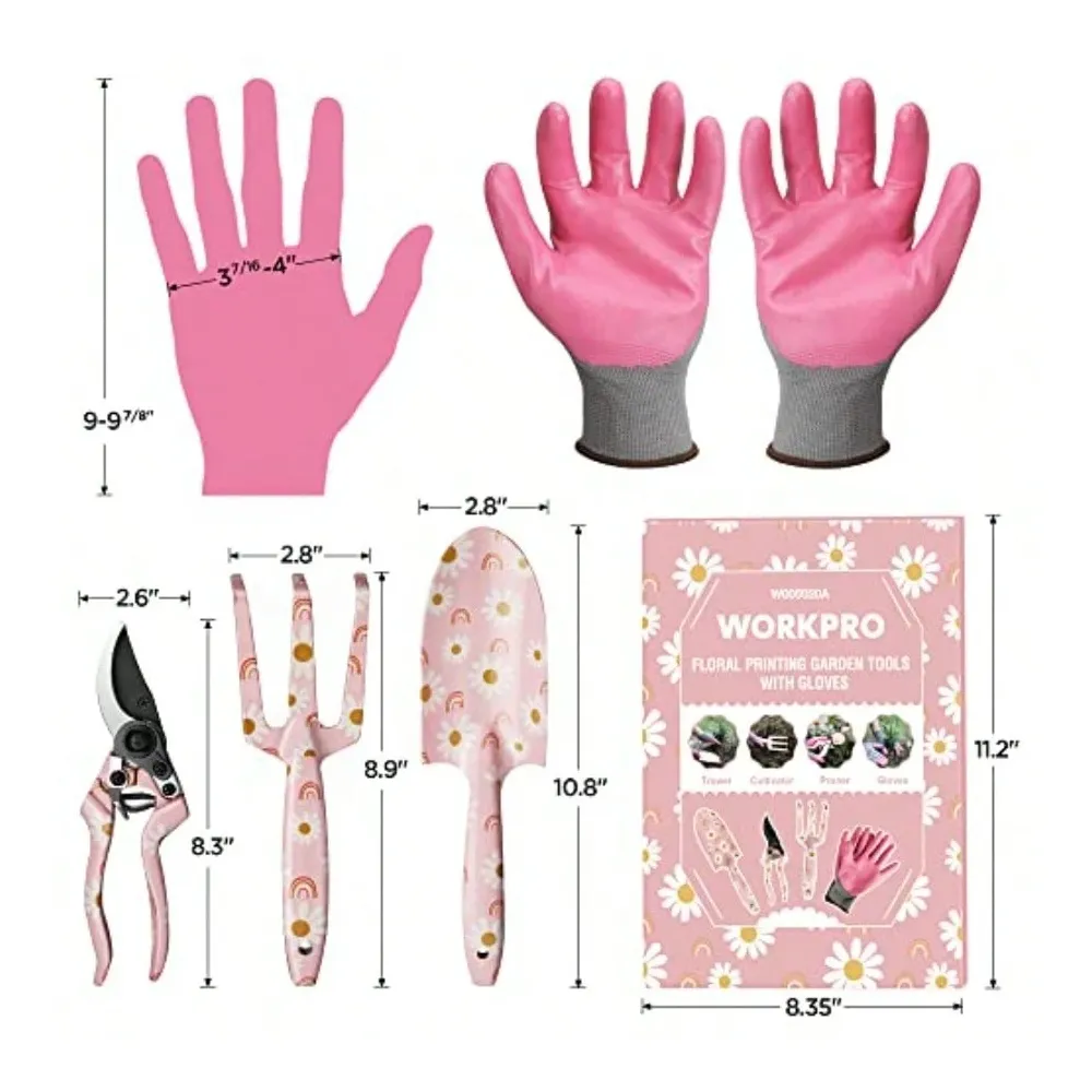 Aluminum Garden Tool Set 4PCS  - Gardening Tools Pink avis et prix
