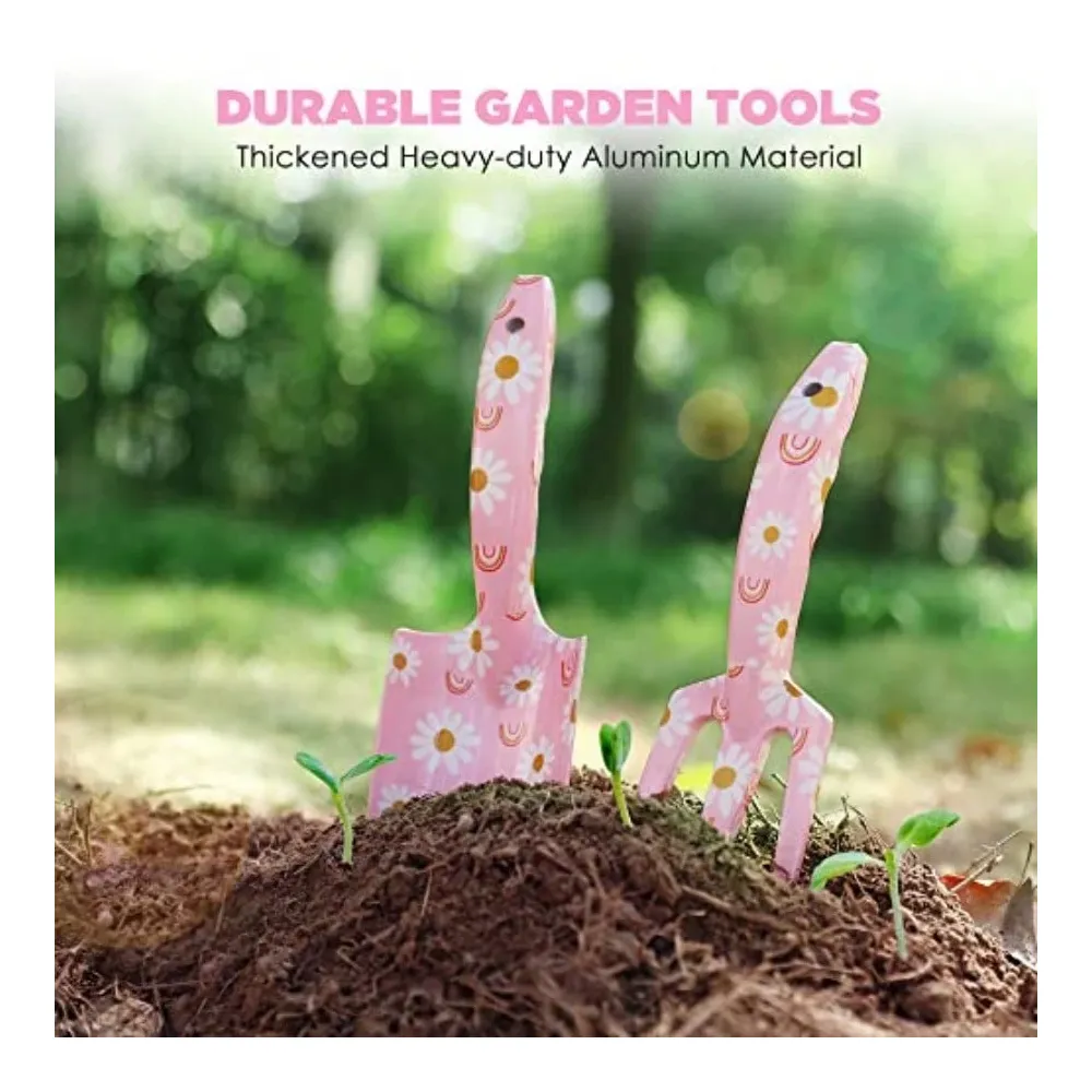 Aluminum Garden Tool Set 4PCS  - Gardening Tools Pink avis et prix