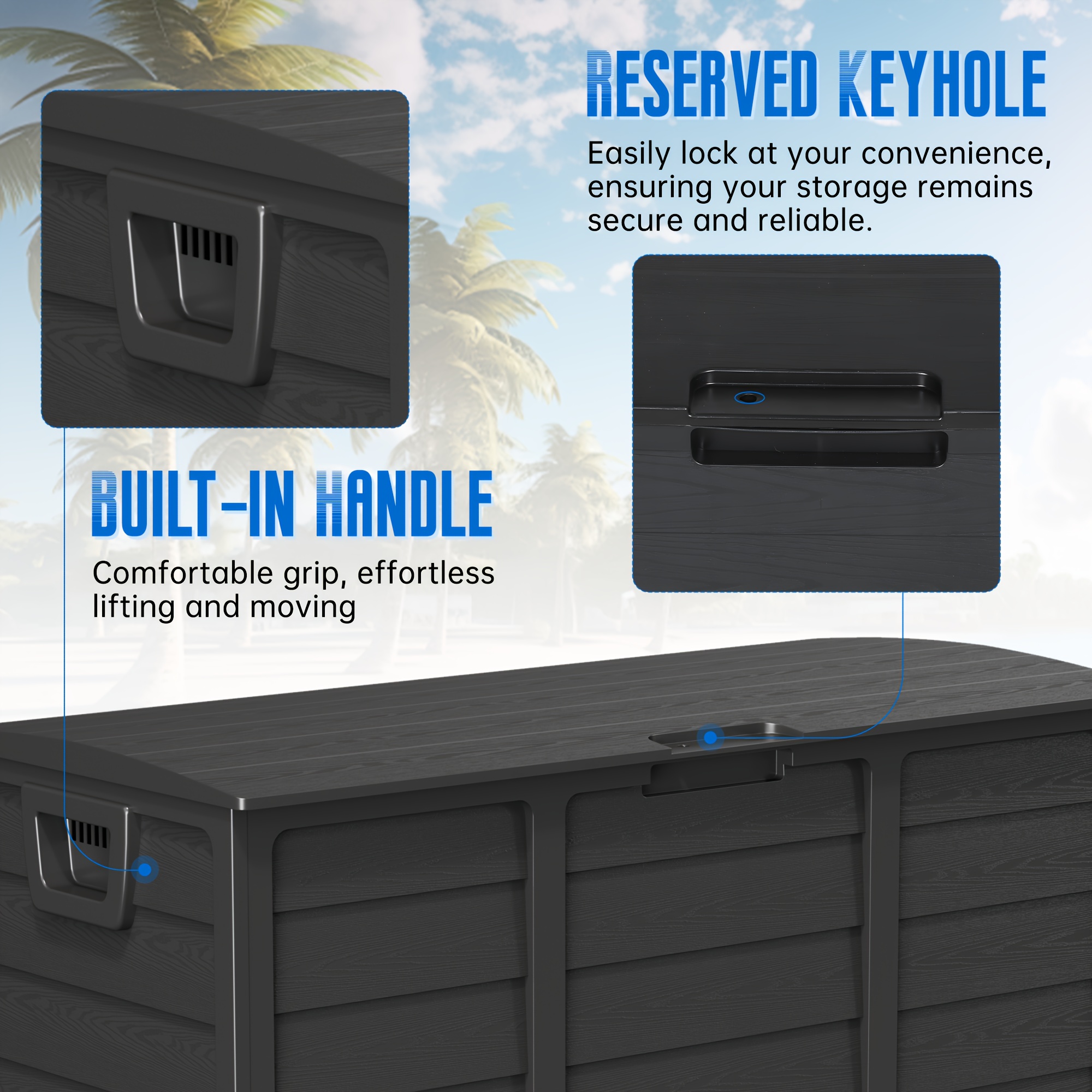 Weatherproof Resin Storage, 75 - Gardening Tools Uses avis et prix