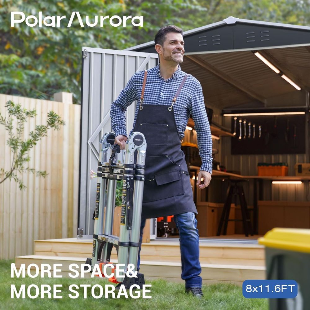 11.7ft x 8ft Outdoor Metal Sto - Gardening Tools Storage avis et prix