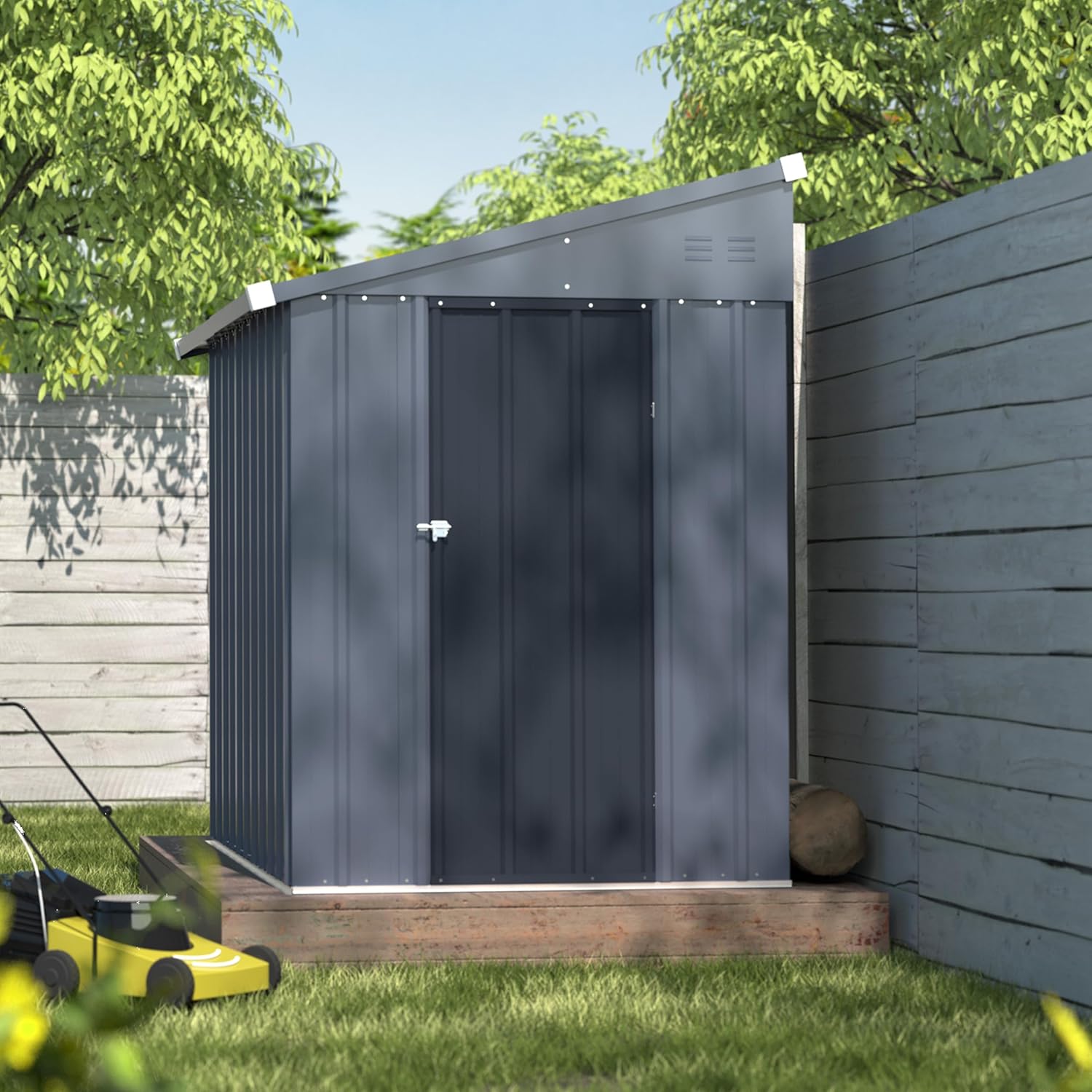 4x6FT Metal Outdoor Storage Sh - Gardening Tools Storage avis et prix