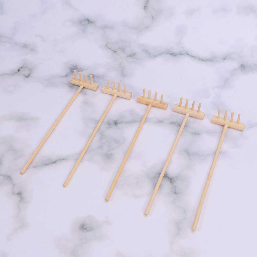 2Pcs Mini Bamboo Zen Garden Ra - Zen Gardening Tools avis et prix