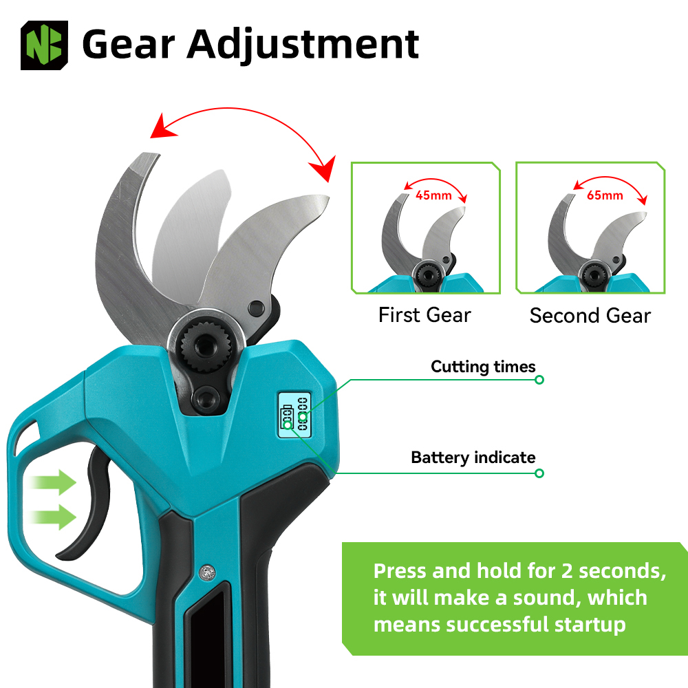 NEWBENY 65MM Cordless Electric - Gardening Tools Scissors avis et prix