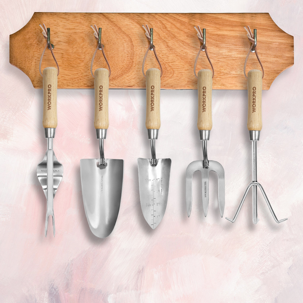 WORKPRO 8-Piece Pink Garden To - Gardening Tools Pink avis et prix