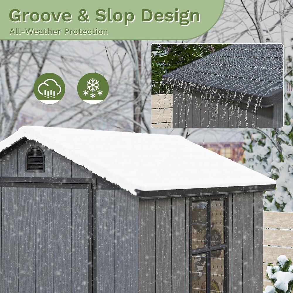4x4 Plastic Outdoor Storage Sh - Gardening Tools Storage avis et prix