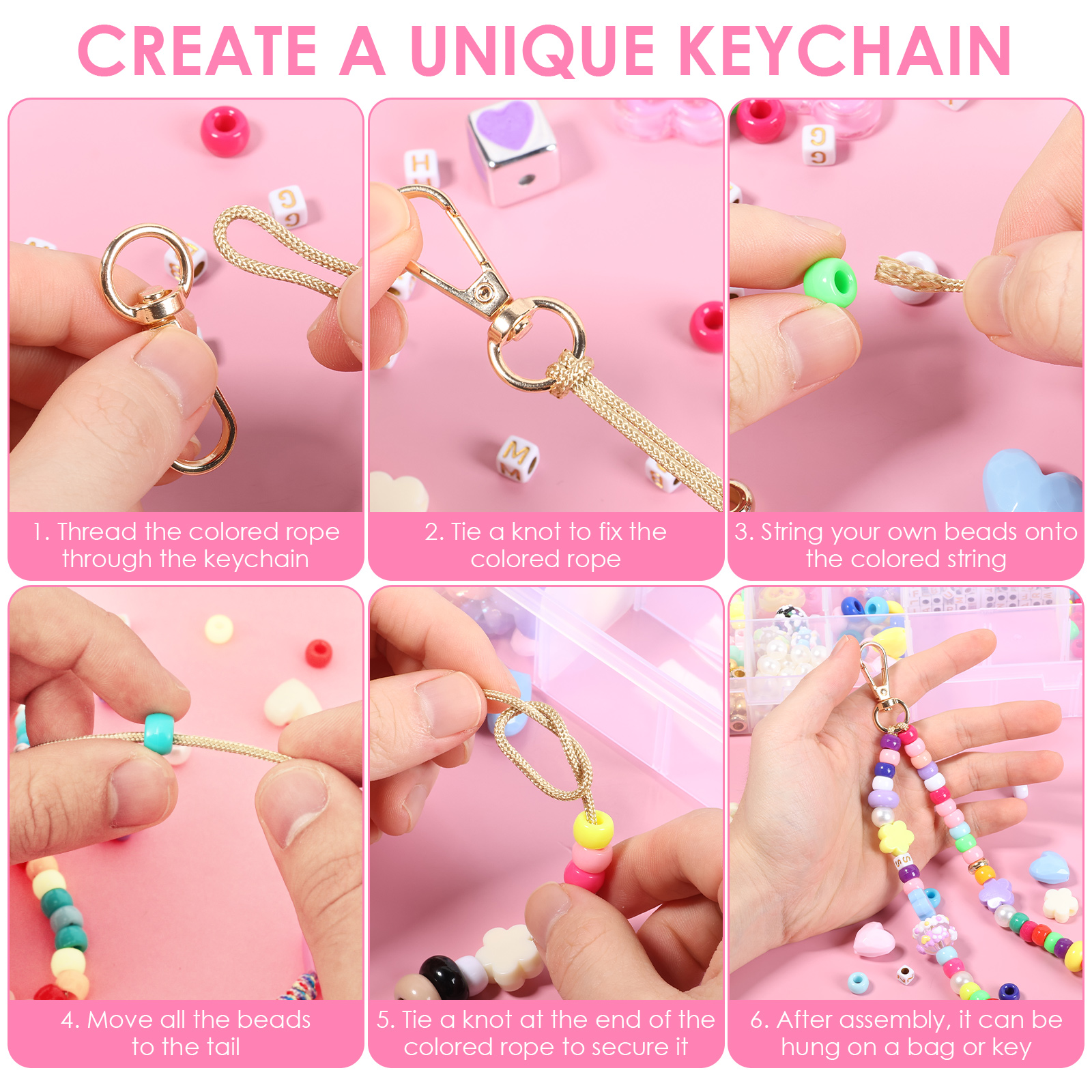 421PCS Beaded Keychain Making  - Gardening Tools Diy avis et prix