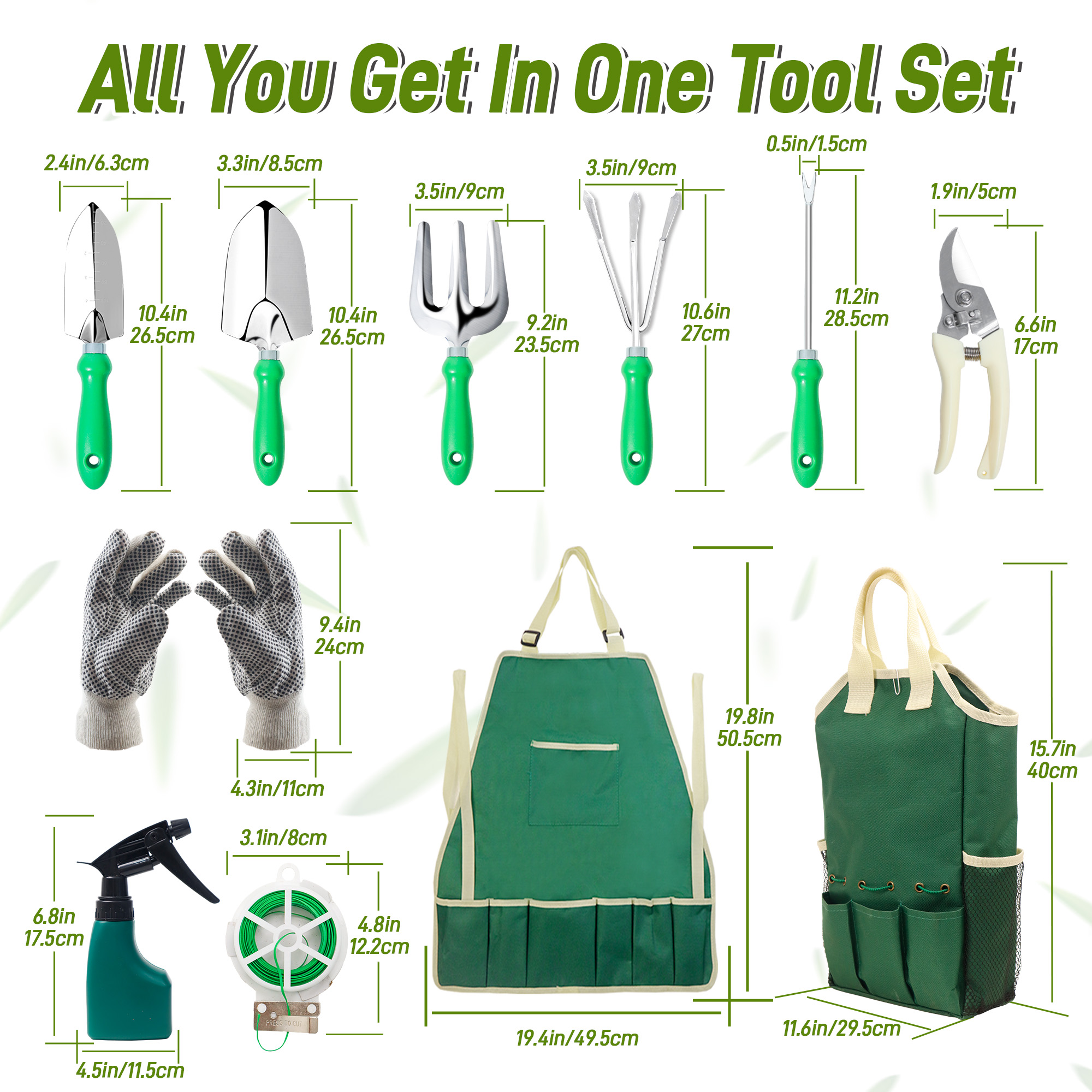 11pcs Garden Tool Set | Garden - Spade Digging Fork avis et prix