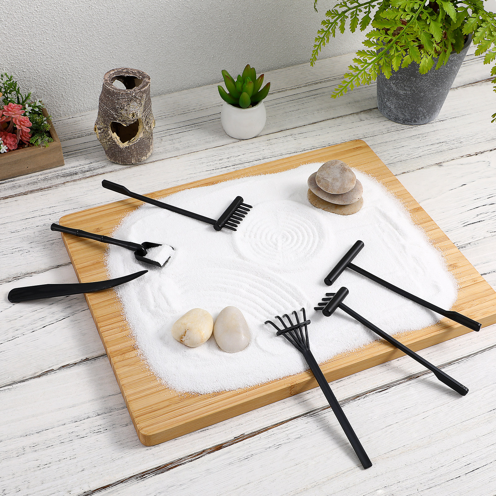 6Pcs Mini Zen Rake Kit Garden  - Zen Gardening Tools avis et prix