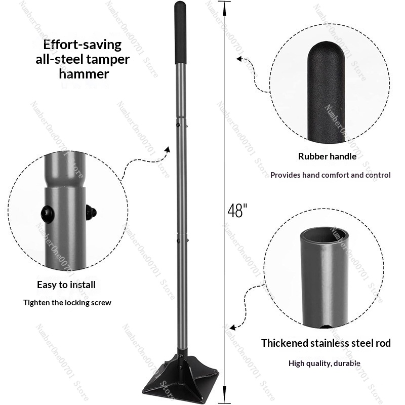 Detachable Steel Garden Tamper - Gardening Tools Uses avis et prix