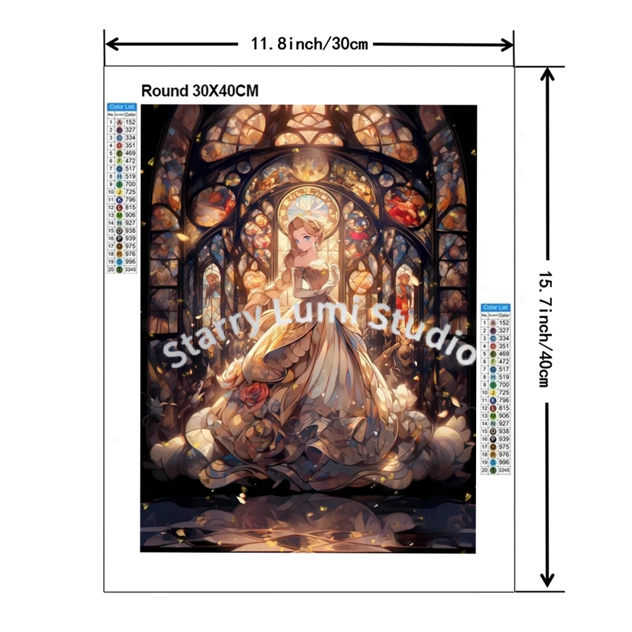 Cute Cinderella Castle 5D Full - Gardening Tools Diy avis et prix