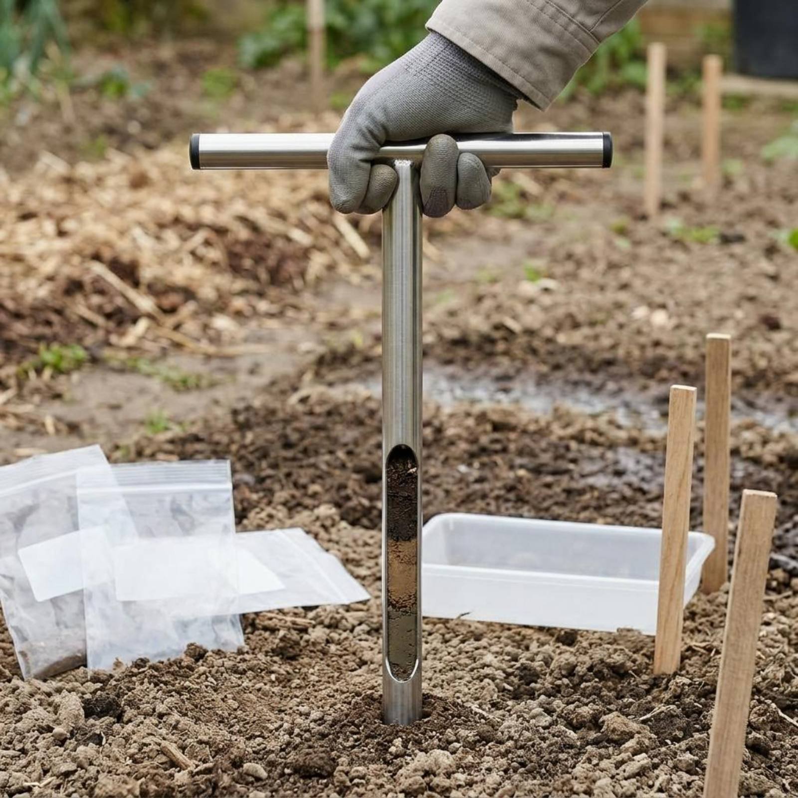 Stainless Steel Soil Sampler E - Gardening Tools Uses avis et prix