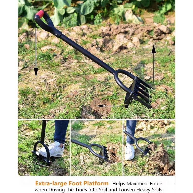 Heavy Duty 5 Tine Pitchfork Ga - Spade Digging Fork avis et prix