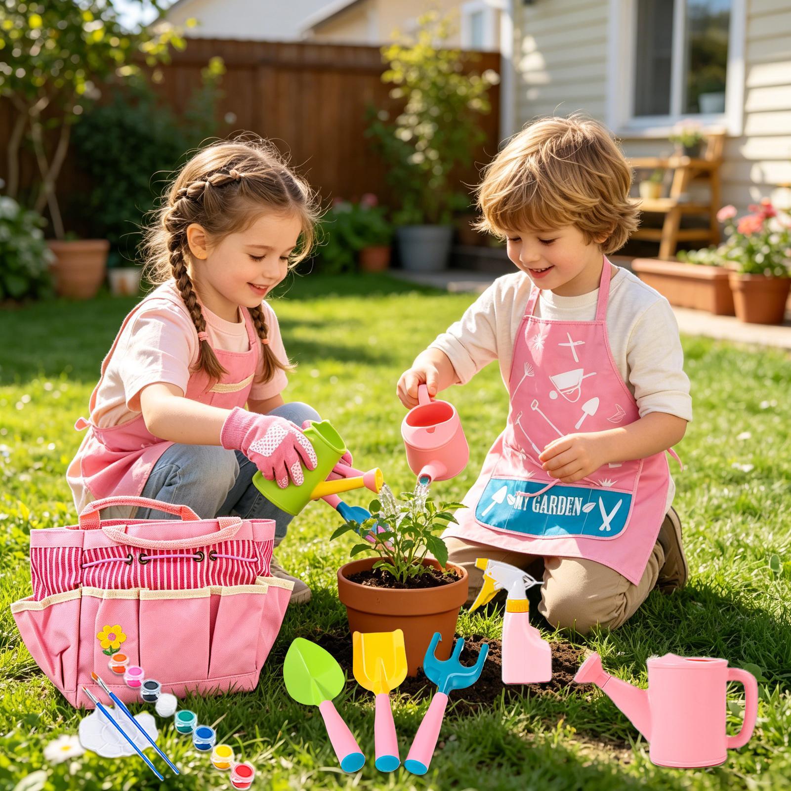 Kids Gardening Kit Watering Ca - Gardening Tools Kit For Kids avis et prix