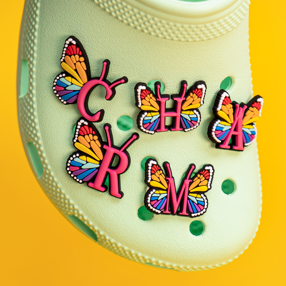 1pcs Colourful butterfly Shoe  - Gardening Tools Pink avis et prix