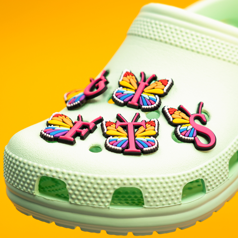 1pcs Colourful butterfly Shoe  - Gardening Tools Pink avis et prix