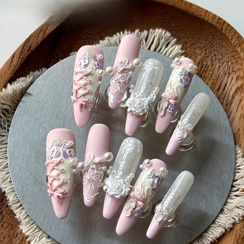 Nail Art Wearing Nail Three-di - Gardening Tools Pink avis et prix