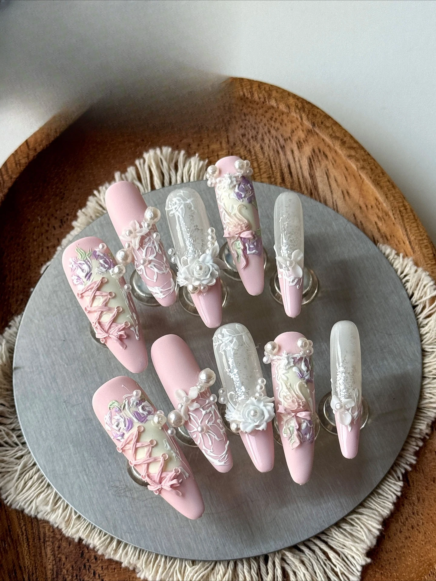 Nail Art Wearing Nail Three-di - Gardening Tools Pink avis et prix