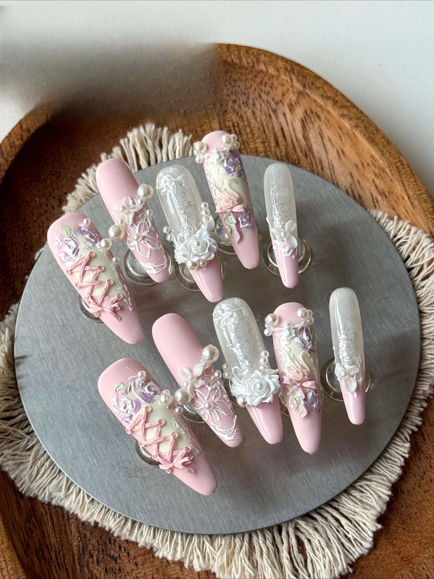 Nail Art Wearing Nail Three-di - Gardening Tools Pink avis et prix