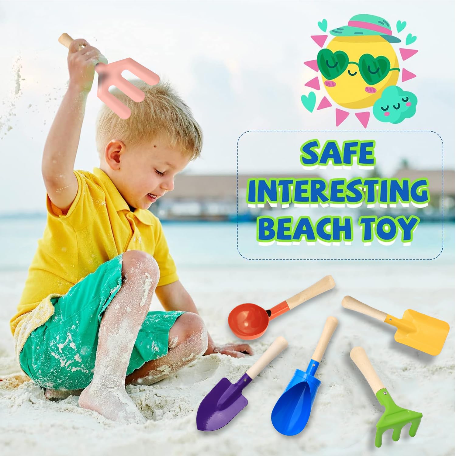 Colorful 6pcs Multifunctional  - Gardening Tools Kit For Kids avis et prix