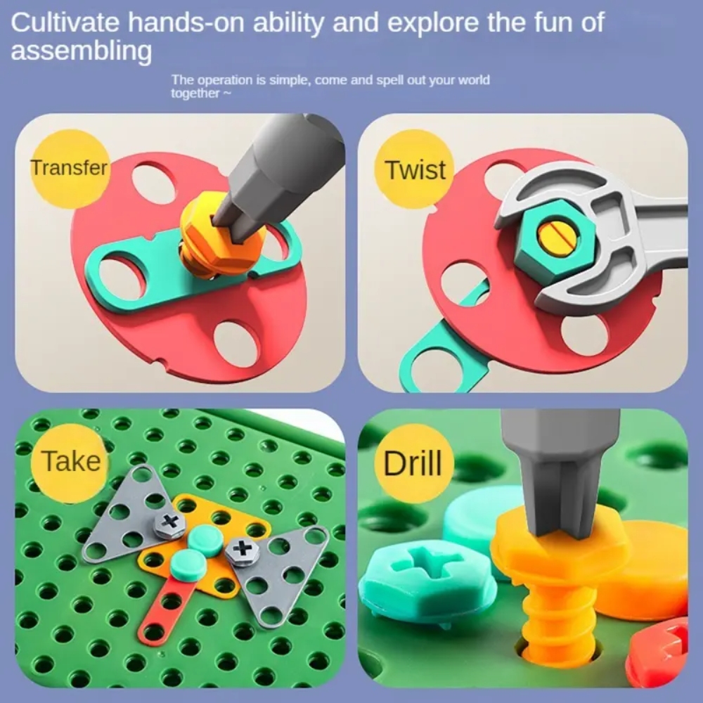 450Pcs Kids STEM Drill Set Cre - Gardening Tools Kids avis et prix