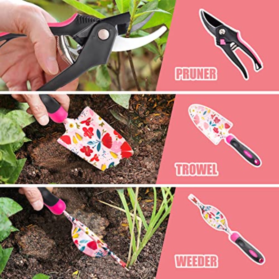 20-Piece Gardening Tool Set fo - Gardening Tools Pink avis et prix