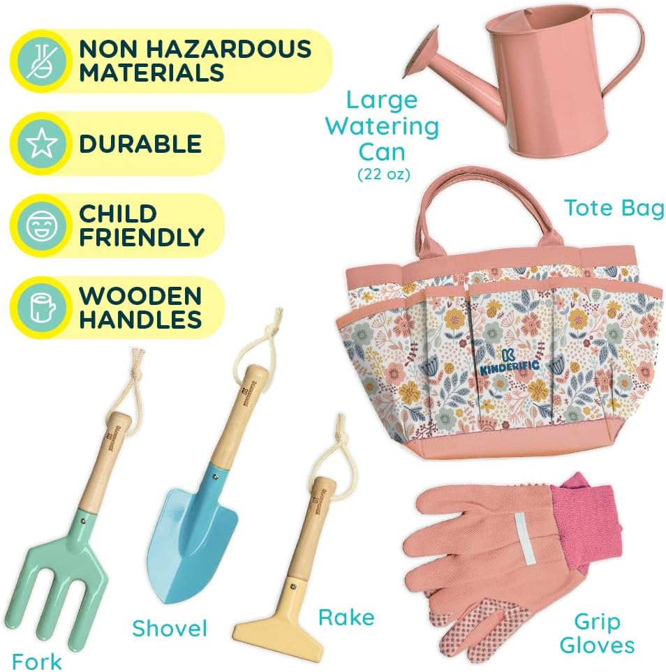 Kids Gardening Tool Kit with S - Gardening Tools Kit For Kids avis et prix