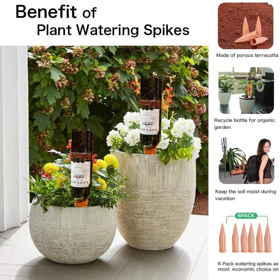 8 PCS Self Watering Terracotta - Gardening Tools Kit For Home Garden avis et prix