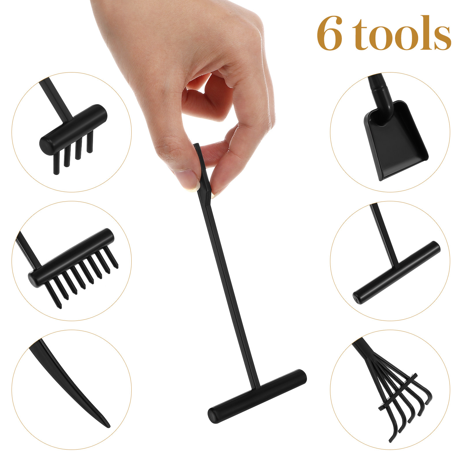 6Pcs Mini Zen Garden Rakes Pla - Zen Gardening Tools avis et prix